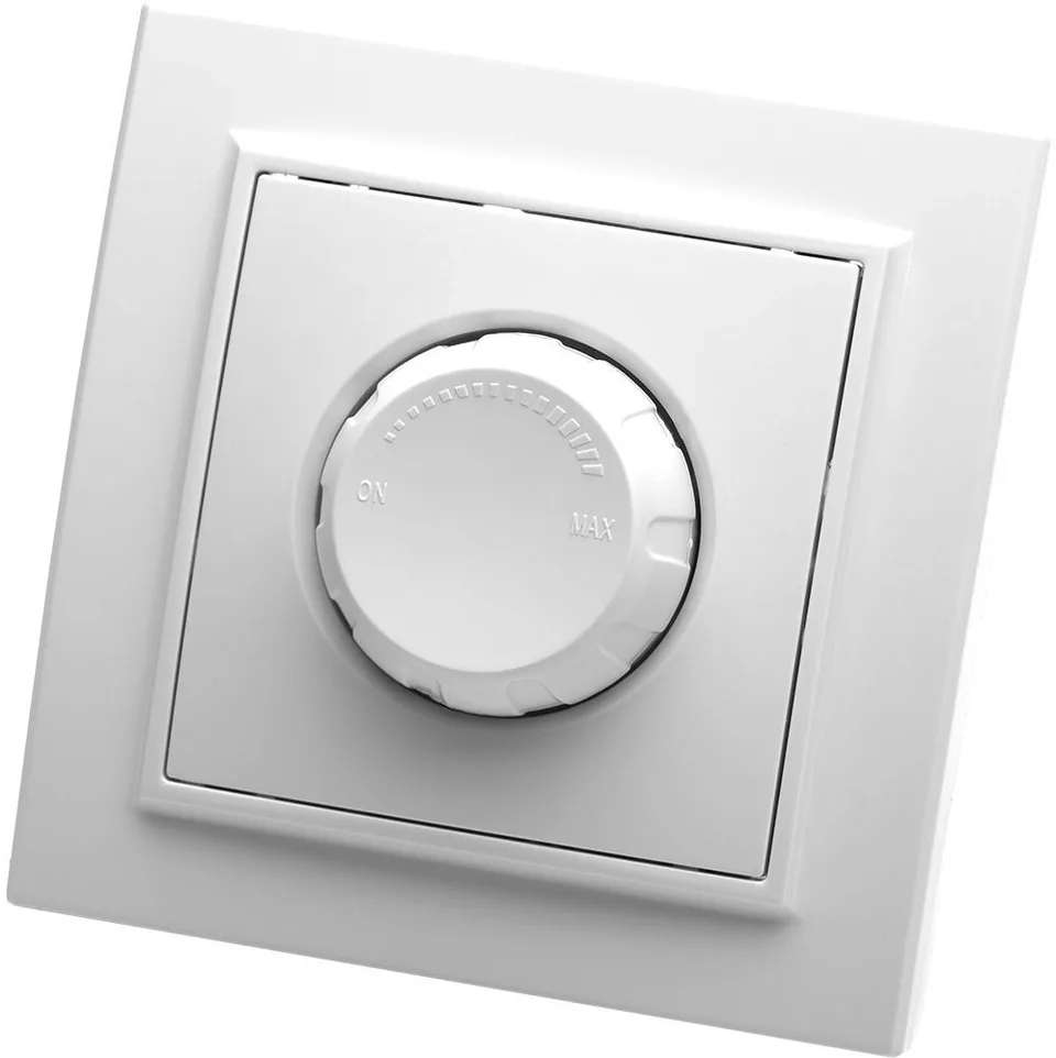 Выключатель светорегулирующий, 250В, 600W, STEKKER серия Эрна, PSW10-9006-01, белый