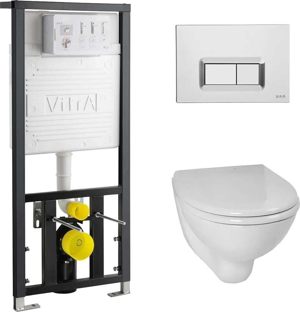 Комплект унитаза с инсталляц. VitrA S40 L-box с толстой дюропластовой крышкой микролифт