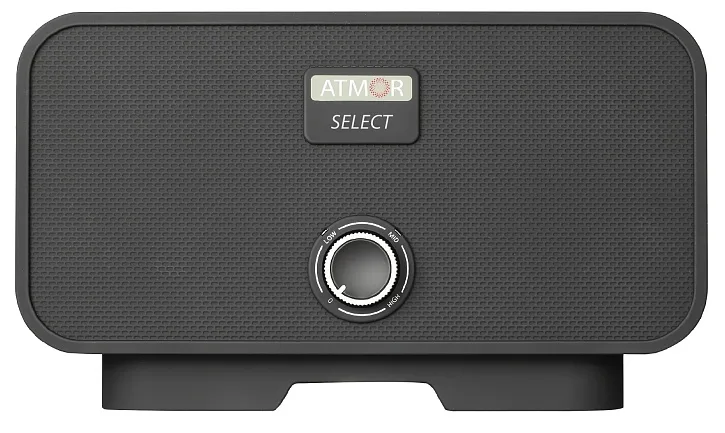 Проточник  Ariston ATMOR SELECT 5KW BLACK душ + кран (ш304*в181*г102)