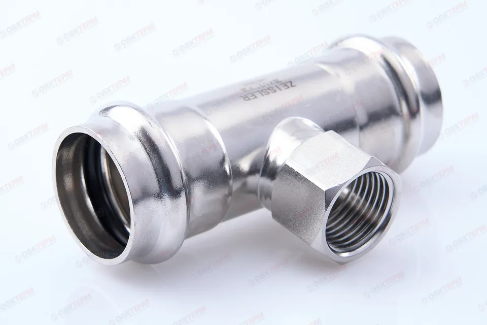 Тройник пресс из нерж.ст. 28 х 1/2"В х 28 TIM (30/5)