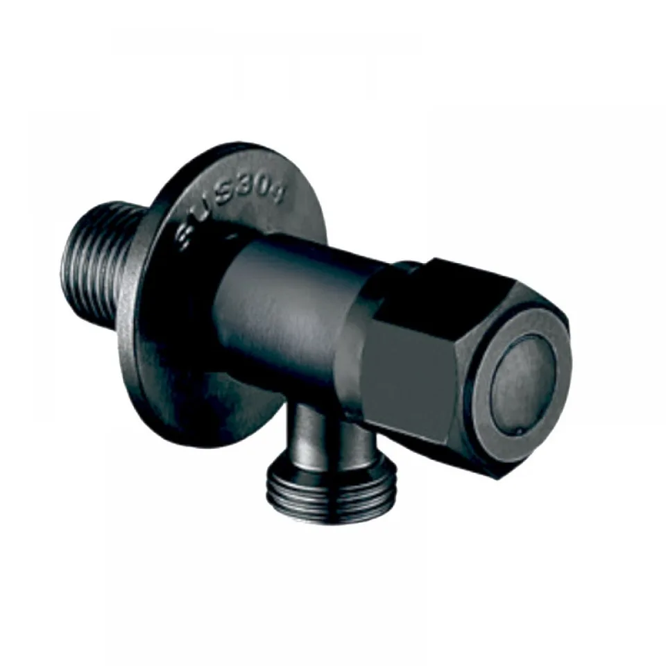 MIXXUS VAL-06 BLACK Кран для подкл. сантехприб. НЕРЖ  1/2"*1/2" (100 шт/ящ) БЛИСТЕР
