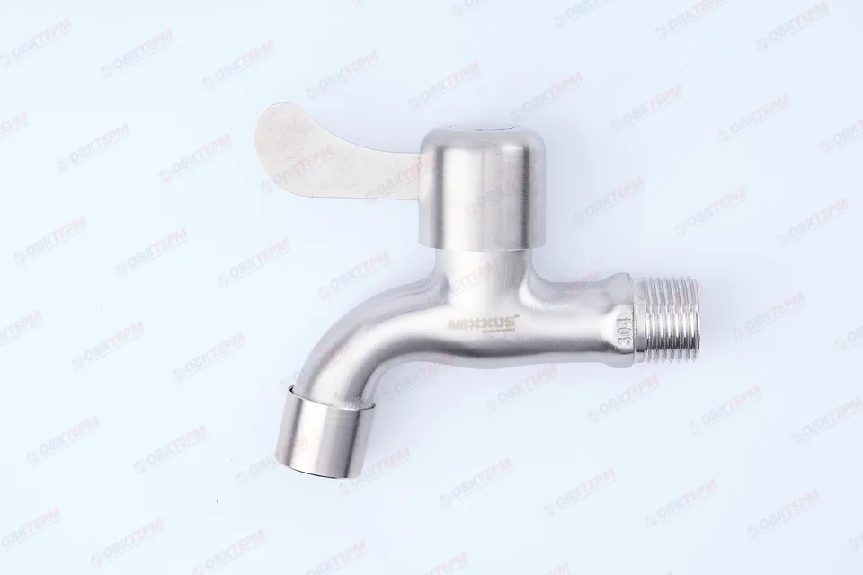 Кран водоразборный MIXXUS BIB-01 1/2 из нерж стали SUS304 БЛИСТЕР (100 шт/ящ) 2шт./уп.