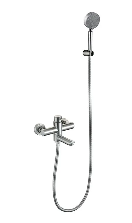 Смеситель д/ванны корот. нерж/сталь MIXXUS FAN-009 EURO Ø40 (12 шт/ящ)