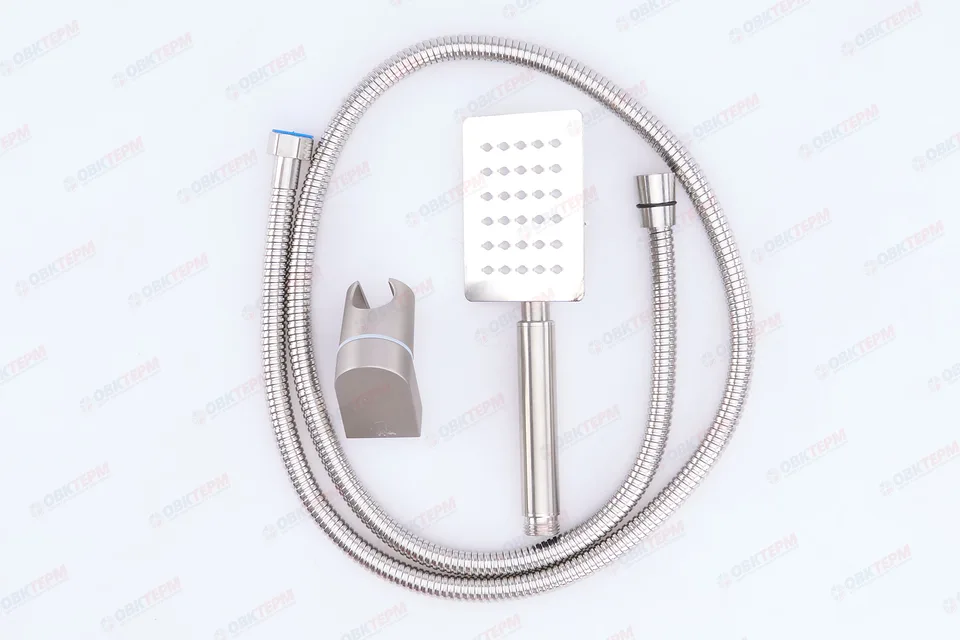 Душевой набор MIXXUS SHOWER SET-02 (шланг, лейка, кронштейн) из нерж.стали  (60 шт/ящ)
