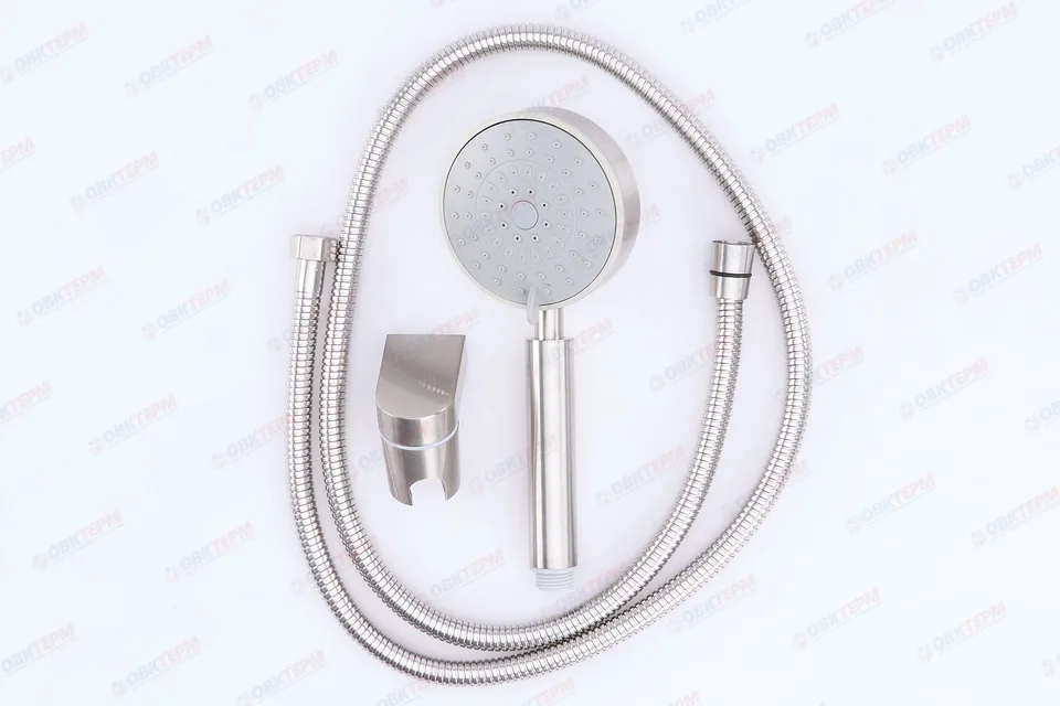 Душевой набор MIXXUS SHOWER SET-07 (шланг, лейка, кронштейн) из нерж.стали  (60 шт/ящ)