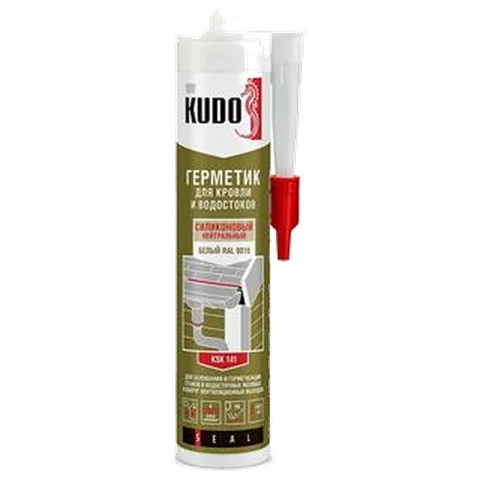 КУДО Герметик KUDO KSK-141 для кровли белый 280 мл (12шт/уп)