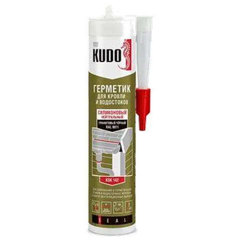 КУДО Герметик KUDO KSK-142 для кровли черный 280 мл (12шт/уп)