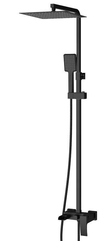 Душ/система со смесителем KOER KB-58007-05 Водопад (Цвет черный) (3 шт/ящ)