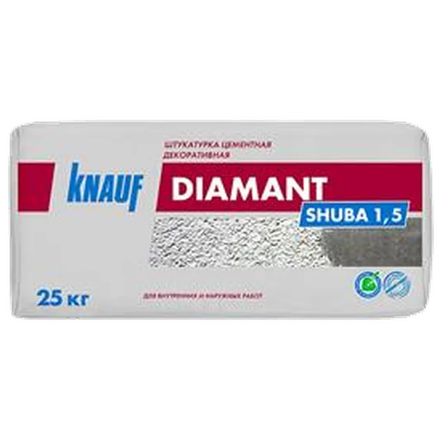 KNAUF Штукатурка декоративная Диамант Шуба 1,5 мм, 25 кг(48 шт/пал)