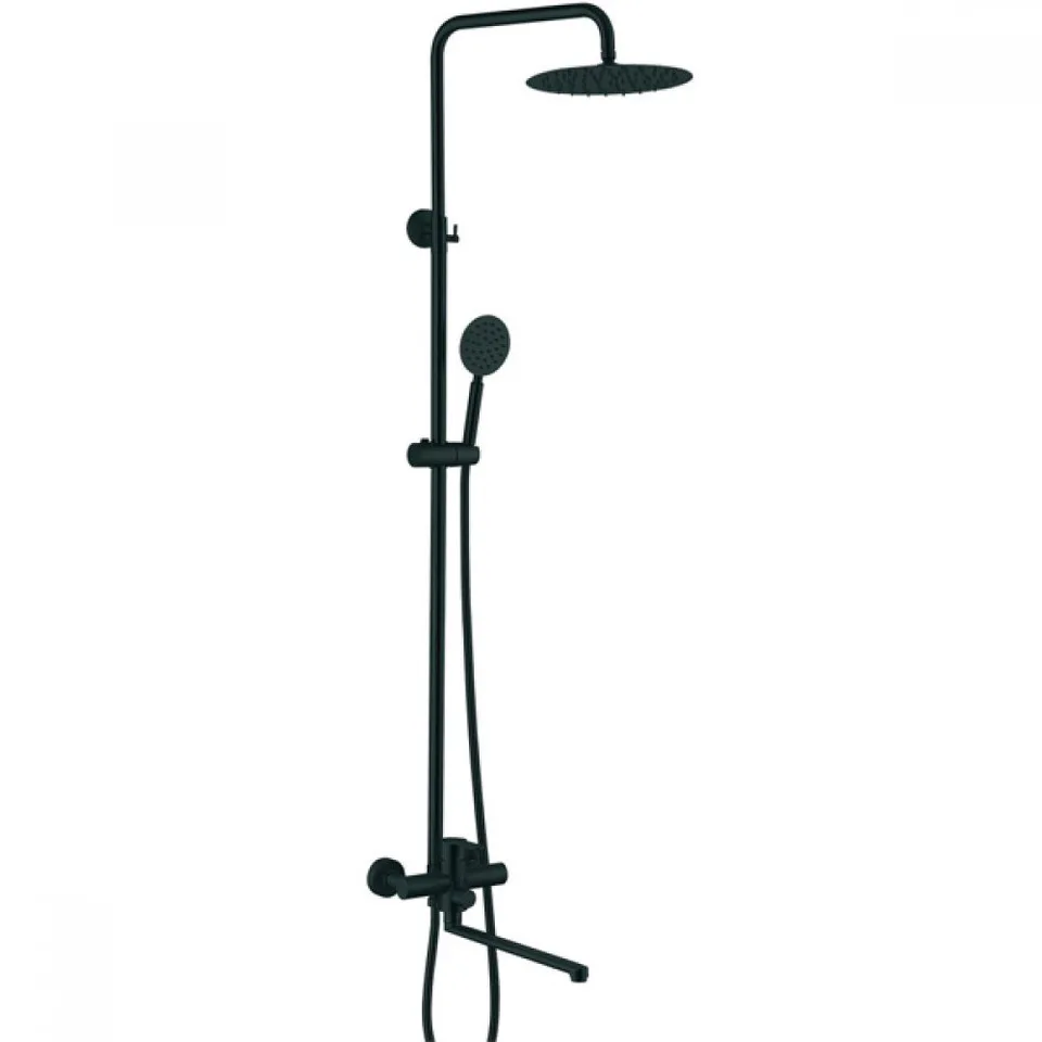 Душ/система нерж/сталь ZERIX DAX-006-J-35 BLACK (6 шт/ящ)