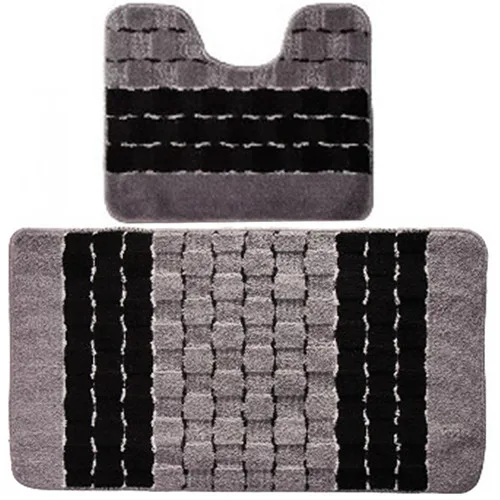 Комплект ковриков для в/к BANYOLIN SILVER 600х1000/500х600мм 11мм (черный)