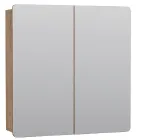 Зеркальный шкаф 65 "Ариель" - дуб бунратти/графит, 2 дв. (швг 650х750х160)