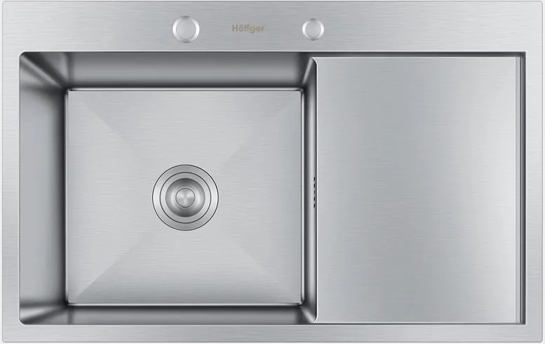 Мойка HOFFGER 7850-L SATIN /сифон /1+3мм /780*500*210мм (8шт/ящ)