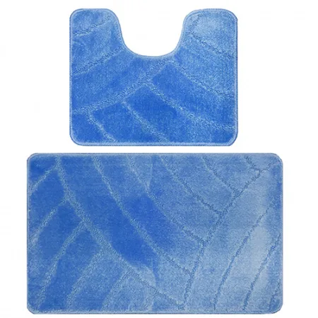Комплект ковриков для в/к BANYOLIN CLASSIC 500х800/500х400мм 11мм (голубой)