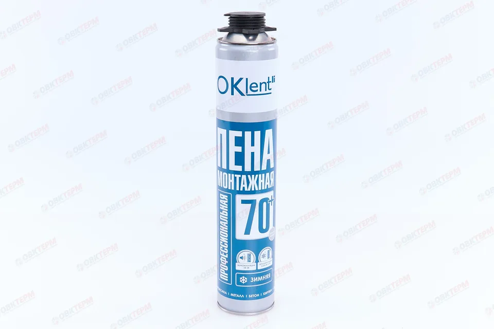 Пена профессиональная монтажная Oklent 70 зимняя (940 гр./16 шт.)