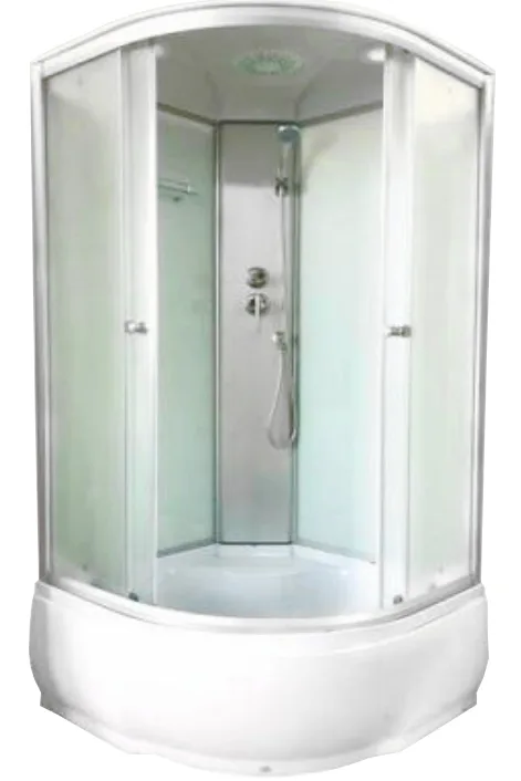 Душевая кабина ДАНА 280 W 90*90*215 (стекло 4мм, высокий поддон)(3 места)