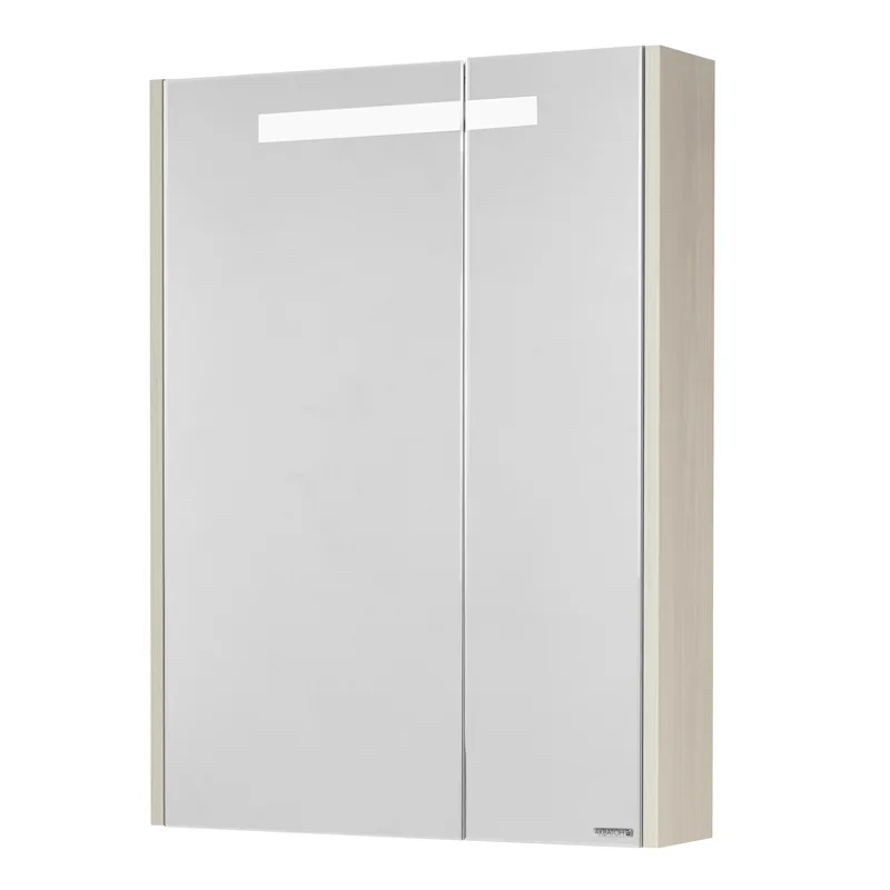 Зеркальный шкаф Aquaton 60 "Верди" белый/ясень фабрик