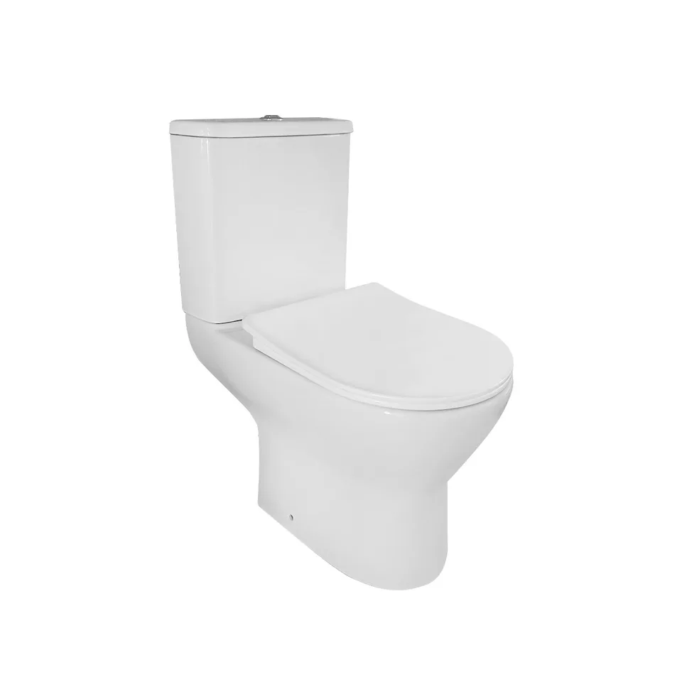 Унитаз-компакт REDO LEONARDO Open-back Rimless RD-8132 с сиденьем полипропилен, белый HN