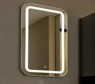 Зеркало 600х800 прямоугольное с подсветкой Malta-Lite (сенсор выкл, хол. свет) Silver Mirrors