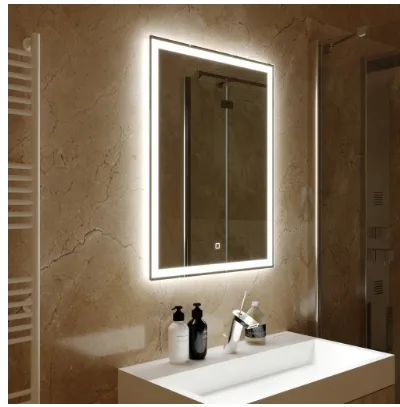 Зеркало 600х800 прямоугольное с подсветкой Norma-Lite (сенсор выкл, хол. свет) Silver Mirrors