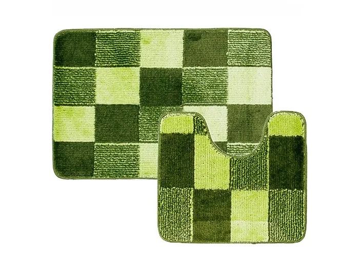 Комплект ковриков для в/к BANYOLIN CLASSIC COLOR 600х1000/500х600мм 11мм (зеленый)
