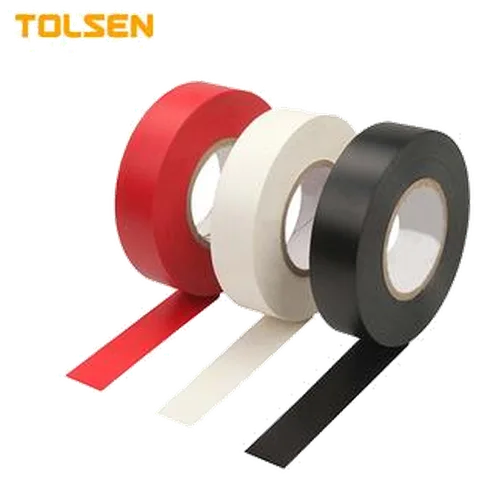 Изолента ПВХ БЕЛАЯ, 19мм 0.13мм 9.15м TOLSEN (400шт)  38024