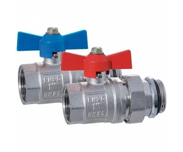 Кран шаровый с полусгоном  1" TIM (пара)