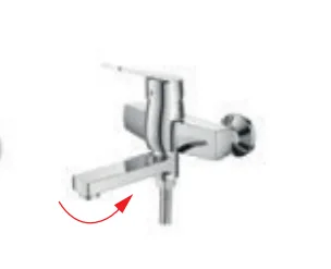 Смеситель д/ванны ZERIX TRS-009 EURO (LR3140) (10 шт/ящ)