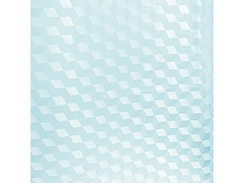 Штора для ванной "Кристалл" из PEVA (Куб-голубая) VILINA 180x180 (16 шт/ящ)