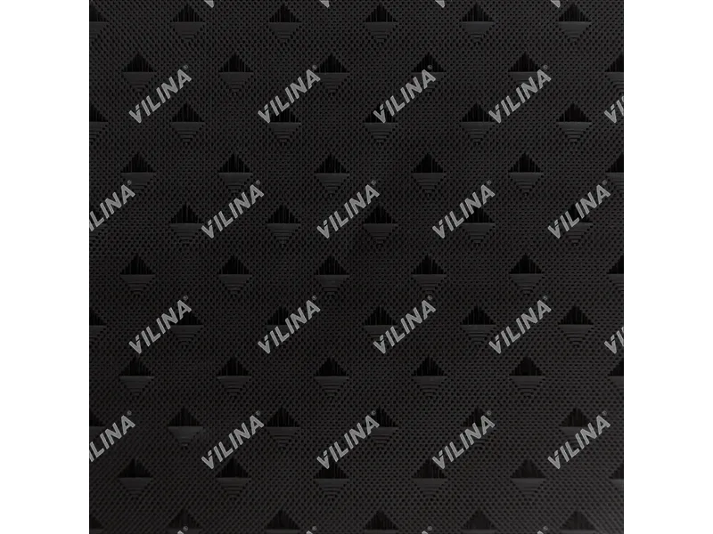 Штора для ванной "Бриллиант" из полиэстера (Ромб-чёрная) VILINA 180x180 (20 шт/ящ)