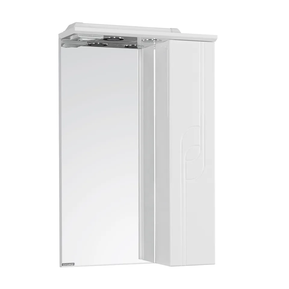 Зеркальный шкаф Aquaton 50 "Панда" правое белый