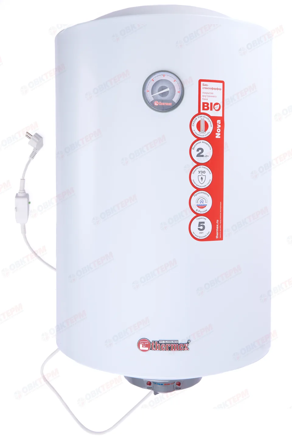 Водонагреватель электрический бытовой THERMEX Nova 100 V (вертик.,сухой,тэн 2,0 кВт, в903,ш445,г459)