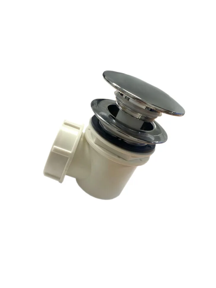 Сифон для душ поддона ТРИТОН 1 1/2**50/60 хром, клик-клак (Е410CL) (только для поддонов ПД4; ПД5))