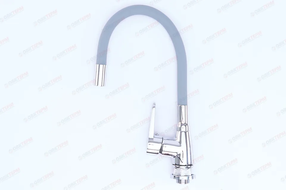 Смеситель д/кухни REFLECTOR MIXXUS ELBA 014 (NUT) GREY Ø35 ГАЙКА /без подводки (12 шт/ящ)