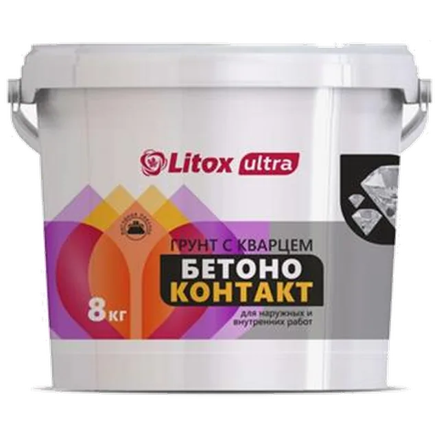 Литокс Грунтовка бетонконтакт 8кг