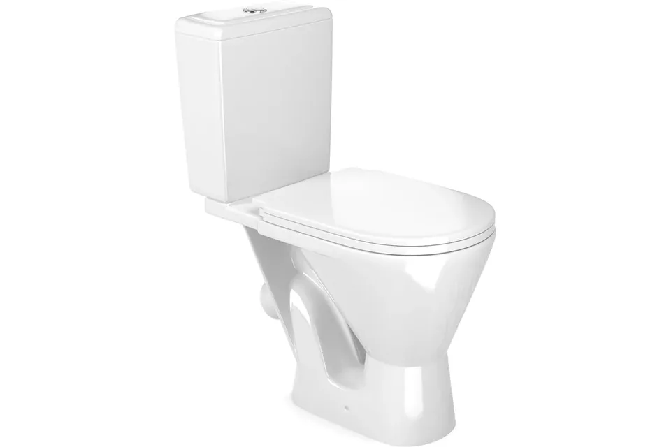 Унитаз-компакт GESSO АТЛАС Home de luxе (косой выпуск, 2 режим, сиденьем ПП, SC и болтами крепления)