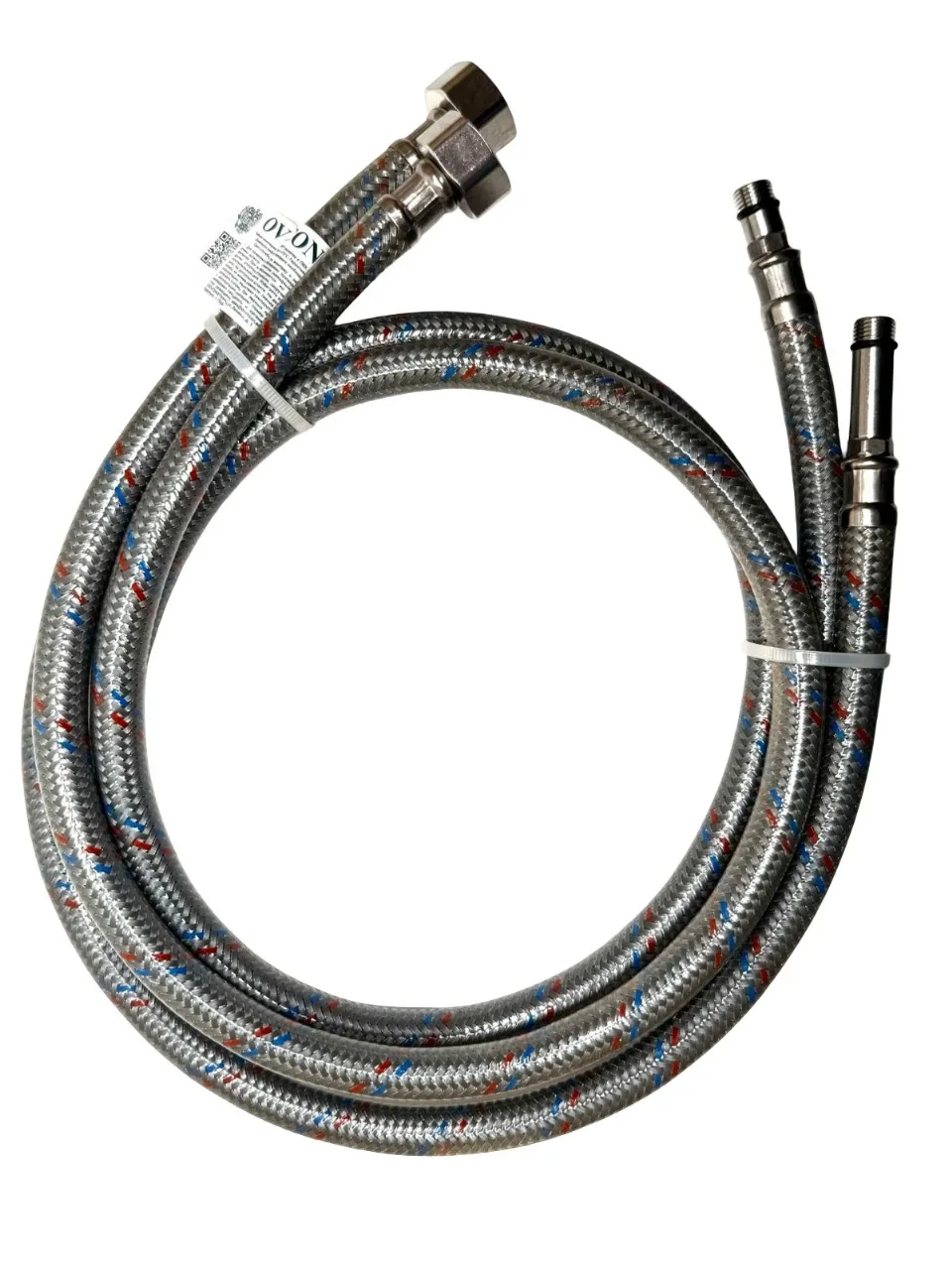 Шланг 1/2" игла, в силикон. обмотке (пара) 50 см М10 "OVERCON" (50шт/ящ)