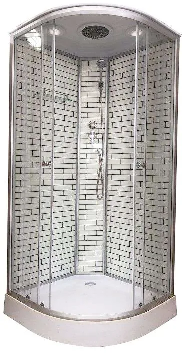 Душевая кабина ДАНА 31K 90*90*215 (стекло 4мм, низкий поддон) (3 места)