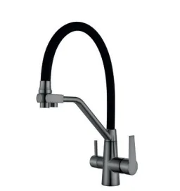 Смеситель д/кухни под ФИЛЬТР MIXXUS FUL-021 GRAPHITE REFL.BLACK нерж/сталь (10 шт/ящ)