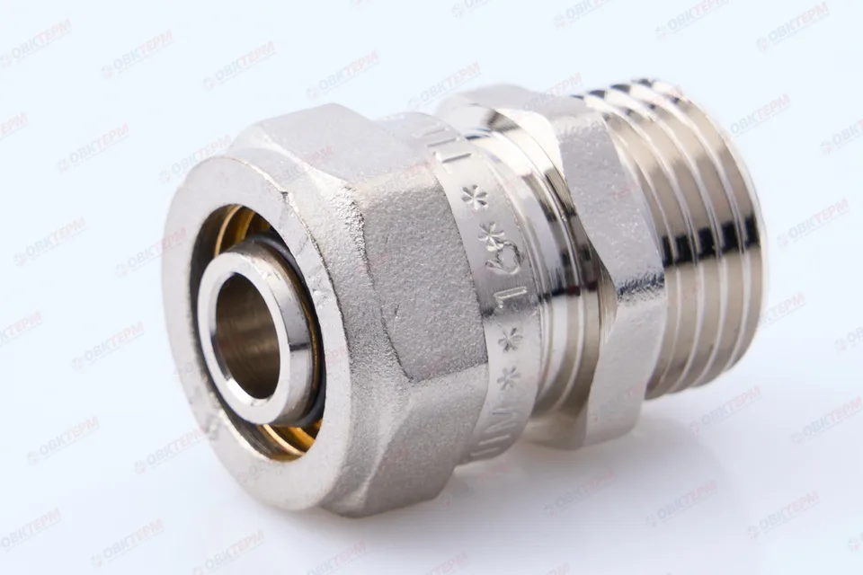Соединитель  обжимной TIM  16*1/2"н                 (10уп160ящ)