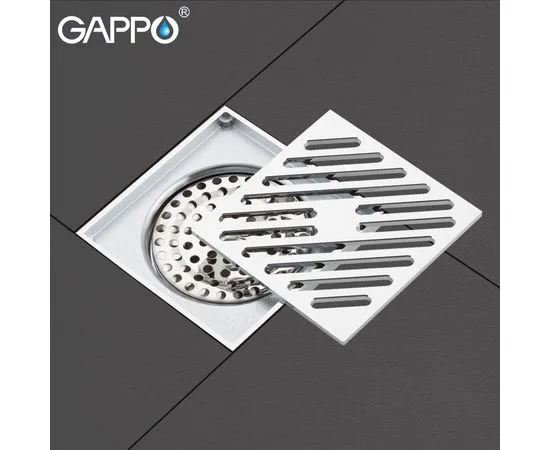 Душ трап хром "G81050" 10*10 GAPPO,