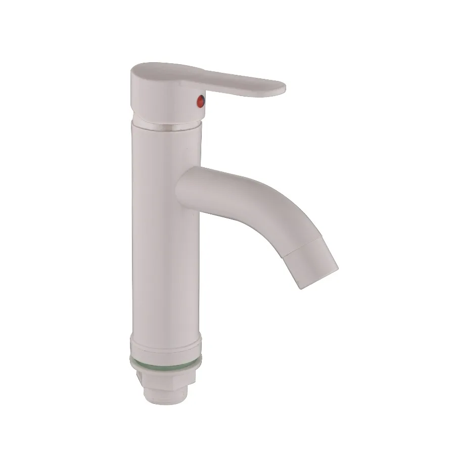 Смеситель для умывальника PLAMIX RAUL-001-B White (без подводки) (20 шт/ящ)