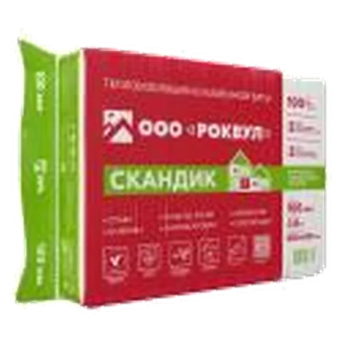 Мин. Изол. Роквул Скандик 50*600*800 (5,76 м2/ 0,288м3) (4шт/спайки) 24шт/пал