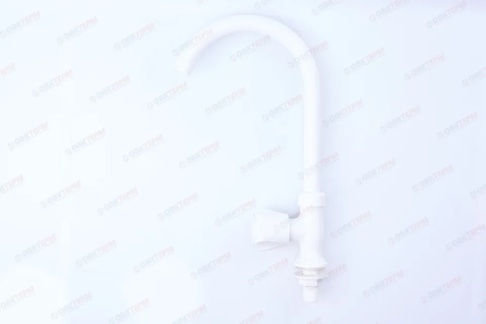 Смеситель моно для холодной воды PLAMIX MONO-005 White (40 шт/ящ)