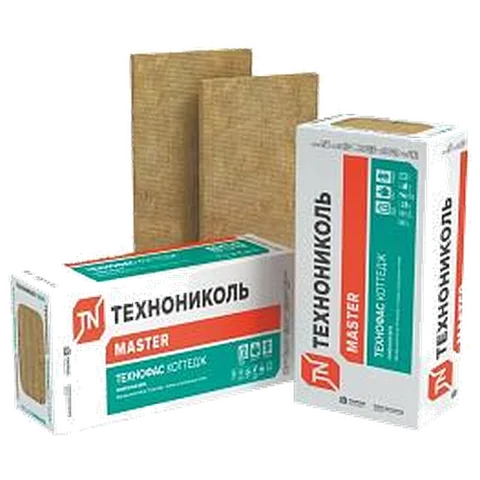 Технониколь минвата фасад ТЕХНОФАС КОТТЕДЖ 100*600*1200 (2,16 м2/0,216м3/ 3л)(32)