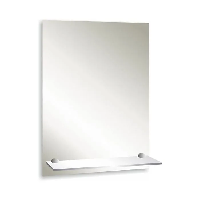 Зеркало 390х590 прямоугольное с полкой Silver Mirrors