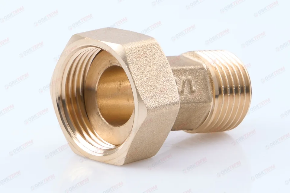 Сгон для водомера  1/2"Н - 3/4"В (10шт/120ящ) TIM