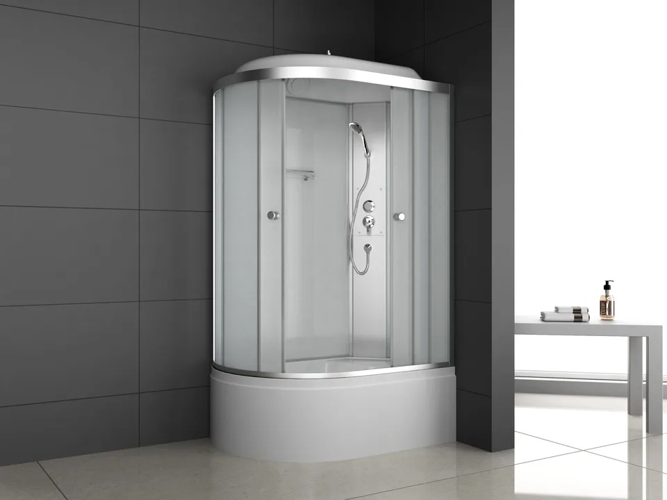Душевая кабина ODA-8406 L P 120*80*215 (матовое стекло 4мм,глубокий поддон)