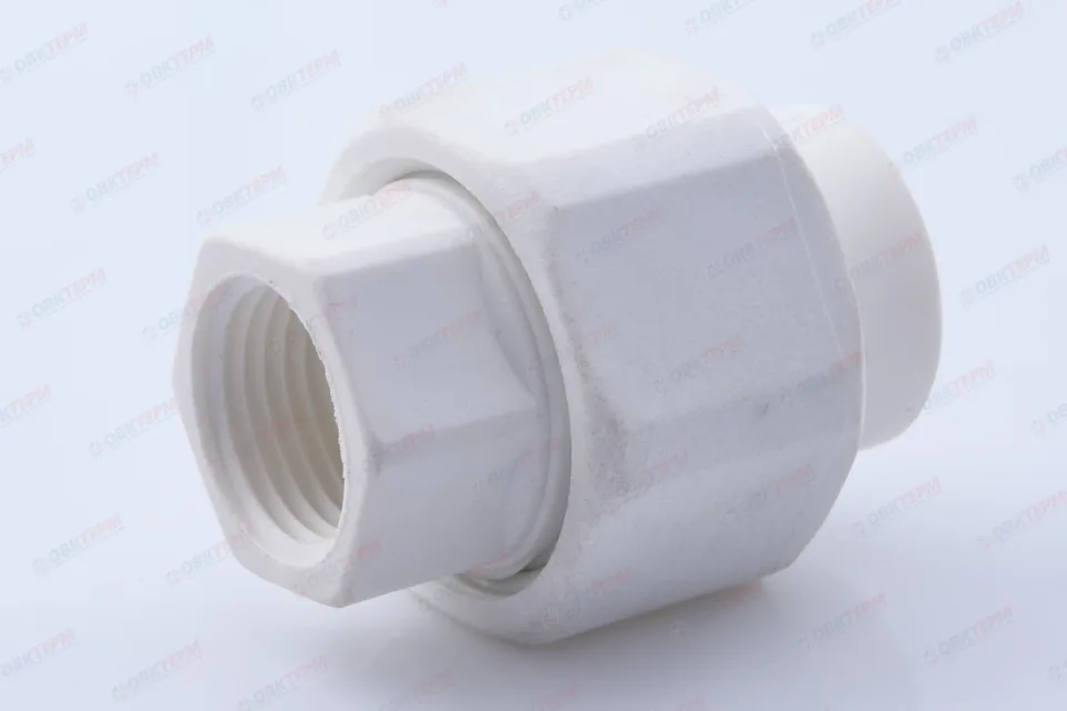 Разборное соединение 20 * 1/2" В PPSU (ПЛАСТИК) БЕЛАЯ PP-R (RTP) (240/20)