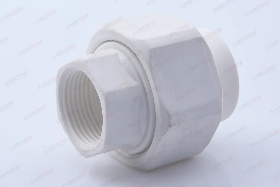 Разборное соединение  25 * 3/4"  В   PPSU  (ПЛАСТИК)   БЕЛАЯ PP-R    (RTP)    (200/20)